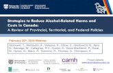 Strategies to Reduce Alcohol-Related Harms and Costs in Canada · Marketing and Advertising Controls - Regulating alcohol marketing: content and coverage - Enforcement mechanisms