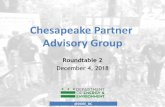 Chesapeake Partner Advisory Group · Chesapeake Partner Advisory Group Members • Alice Ferguson Foundation • Alliance for the Chesapeake Bay • Anacostia Coordinating Council