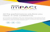 Attend CMG imPACt 2016cmgimpact.com/wp-content/uploads/2017/08/Conference-Brochure-… · All the performance solutions you need, in one conference. Join hundreds of colleagues, peers