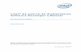 Intel® 64 and IA-32 Architectures Software Developer’s ... · Intel does not assu me any liability for lost or stolen data or systems or any dama ges resulting from such losses.