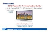 2012 Plasma TV Troubleshooting Guide - f01.justanswer.com · 2012 Plasma TV Troubleshooting Guide. 2012-Plasma FHD TV – ST Series (15. th . Generation) TC-P50ST50 TC-P50UT50 Applies
