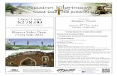 2 days / 1 night $278biancotours.com/trip_pdfs/passionpilgrimage.pdfAscension. Dramatic music provides a powerful backdrop for guests as they journey along this inspirational prayer