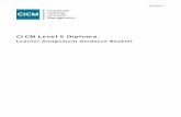 CICM Level 5 Diploma · 2018-12-10 · Level 5 Diploma assignment guidance ... Graduate Membership (MCICM (Grad)) and possible progression routes to a BA (Hons) course. The following
