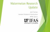 Watermelon Research Update - nwdistrict.ifas.ufl.edunwdistrict.ifas.ufl.edu/phag/files/2016/01/Watermelon-Research-Upd… · Watermelon Variety Trial –Spring 2014 –NFREC Quincy