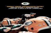 WEEKLY MEDIA INFORMATION PACKET - Amazon S3 · yards, 42 TDs and six INTs with a passer rating of 109.7. His passer rating is the second highest of any opposing quarterback (min.