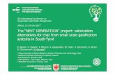 The “NEXT GENERATION” project: valorization alternatives ...uest.ntua.gr/athens2017/proceedings/presentations/Baratieri.pdfThe “NEXT GENERATION” project: valorization alternatives