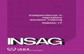 Independence in regulatory decision making INSAG-17 · IAEA Library Cataloguing in Publication Data Independence in regulatory decision making : INSAG-17 / a report by the International