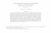 Credit Expansion and Financial Instability: Evidence from ... · Credit Expansion and Financial Instability: Evidence from Stock Prices* ... currency crashes.1 In the aftermath of