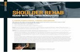 SHOULDER REHAB...I THREE FUNCTIONAL ZONES FOR REHAB We will for the sake of clarity divide rehab drills into three zones that relate to the progressive increase in shoulder elevation: