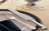 There’s cutlery and then there’s William Turner Cutlery · 4 Fruit server spoon (plain bowl) 5 Sandwich tongs (scissors) 6 Asparagus tongs (scissors) 7 Salad servers (embossed