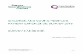 CHILDREN AND YOUNG PEOPLE’S PATIENT EXPERIENCE SURVEY … · Inpatient and Day Case Survey’ to the ‘2018 Children and Young People’s Patient Experience Survey’. The new