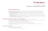 McAfee Endpoint Suites In McAfee Endpoint Suites Introduction The installer for McAfee Endpoint Suites