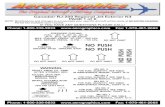 Canadair RJ-200 Regional Jet Exterior Kit PAGE 1 of 6 · Canadair RJ-200 Regional Jet Exterior Kit PAGE 5 of 6. Phone: 1-800-336-9633 Fax: 1-970-461-2065 NOTE: Modifications and changes