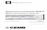 Vibration equipment division - CEMB · 2018-05-21 · Vibration equipment division TA18-S - R EV.01/2014 1. Fonction 3 2. PrinciPe de Fonctionnement 3 3. caractéristiques techniques