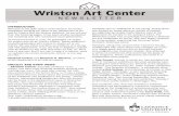 Wriston Art Center - Lawrence UniversityFALL 2014 ISSUE 20 Department of Art and Art History Appleton, WI 54911 • 920-832-6621 colleen.a.pankratz@lawrence.edu INTRODUCTION Welcome