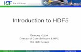 Introduction to HDF5 - Blue Waters · 2017-10-17 · Goal • Introduce you to HDF5 • HDF5 data model • HDF5 programming model • Parallel access to HDF5 • HDF5 performance