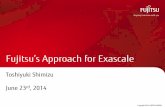 Fujitsu’s Approach for Exascales...Title: Fujitsu's Approach for Exascaleတတတတတတတတ Author: FUJITSU LIMITEDတတတတတတတတ Created Date: 6/25/2014 1:05:41