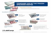 STANDARD USE OF THE FROZEN SPECIMEN KEEPER...frozen silver gel pack on top of specimens. Preparation in advance • Freeze silver gel packs at least 8 hours prior to use. • Freeze