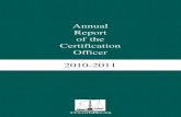 Annual Report of the Certification Officer...Over the past year 48 complaints were determined. Of these, 39 complaints alleged that a union had breached its own rules. The other 9