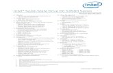 Intel Solid-State Drive DC S3500 Series Product Specification · Intel® Solid-State Drive DC S3500 Series Contents Revision History
