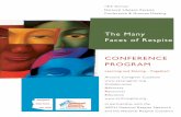 The Many Faces of Respite CONFERENCE PROGRAM · 2016-03-02 · The Many Faces of Respite CONFERENCE PROGRAM Learning and Sharing…Together! Arizona Caregiver Coalition Collaboration