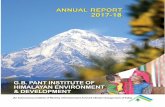 G.B. Pant Institute of Himalayan Environment & Development ... Reports/Annual Report_2017_18_English.pdf6. Assessment of sub-alpine and alpine ecosystems in Great Himalayan National