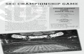 SEC CHAMPIONSHIP GAMEa.espncdn.com/sec/football/2019/SEC Championship Game.pdf3131 1992 SEC CHAMPIONSHIP GAME ALABAMA 28, FLORIDA 21 The Southeastern Conference etched its mark in