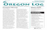 Oregon Physical Therapy Association Oregon Log john.murphy@providence.org Jerry Cain, MPT- Continuing