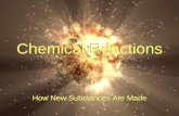 Chemical Reactions - Monadnock Regional High …...Examples of Chemical Reactions • A sparkler contains magnesium (Mg). When it is lit, it reacts with oxygen (O) in the air and produces