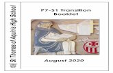 P7-S1 Transition Booklet gh School - WordPress.com · St Thomas of Aquin’s RC High School P7-S1 Transition Booklet Page 10 In S1 Business Education, you will be learning about the