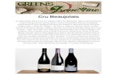Cru Beaujolais - Green's Warehouse Discount Beverages · Beaujolais-Villages blend, or as appended to the Beaujolais moniker such as the case here. Grown on granite soils (an element