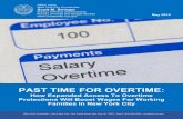 PAST TIME FOR OVERTIME - Office of the Comptroller City of New … · New York City Comptroller Scott M. Stringer Bureau of Policy and Research Bureau of Fiscal and Budget Studies