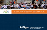 Annual Report 2016-17 - diversity.ucsf.edu...a climate free of harassment and discrimination. Through our CARE Advocate program, we have increased sexual harassment prevention education