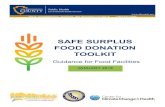 SAFE SURPLUS FOOD DONATION TOOLKITwp.sbcounty.gov/dph/wp-content/uploads/sites/7/2018/04/...SAFE SURPLUS FOOD DONATION TOOLKIT Guidance for Food Facilities 385 N. Arrowhead Ave., 2nd