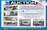 PUBLIC PUBLIC PLANT CLOSED · 2008 30,000 RPM Cincinnati Industrial Auctioneers Inc. 2020 DUNLAP ST., CINCINNATI, OHIO 45214 PHONE (513) 241-9701 / FAX (513) 241-6760 INTERNET: cia-auction.com