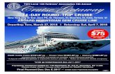 New York City to San Juan PR, St. Thomas, St. Maarten, St ... · Cruise GetawayTWU Local 100 Retirees’ Association 5th Annual 11-DAY ROUND-TRIP CRUISE New York City to San Juan