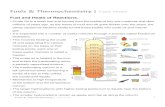 Fuels & Thermochemistry | Topic Notes Fuel and Heats of ... · fuels than hydrocarbons as there are less carbon monoxide in exhaust of cars (Brazil, ethanol) Hydrogen gas is another
