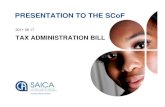 SAICA presentation to SCoF 17082011Wessel Smit: Member of SAICA’s NTC Puleng Owen Manyaka: Project Manager Tax 2 Introductory Comments - Consultative process - 2 years / workshops