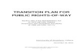 TRANSITION PLAN FOR PUBLIC RIGHTS-OF-WAY ... ADA TRANSITION PLAN FOR PUBLIC RIGHTS-OF-WAY Community