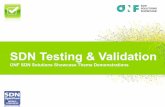 SDN Testing & Validation - Advantech SDN Demo Adva… · VXLAN, GENEVE, MPLS, future protocols) •! Network validation and benchmarking with Spirent •! Capacity testing, performance