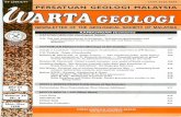 PERSATUAN GEOLOGI MALAYSIAcharacteristics include the contents of gold and silver in the gold grains. Similar studies have previously carried out in the Raub-Tersang-Warta Geologi,