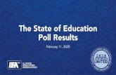 The State of Education Poll Results · Poll Details. The public continues to have a pessimistic view of Illinois and the state of our public schools. Public perception of the state