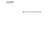 WF-7210 User's Guide · 2019-06-25 · WF-7210 User's Guide Welcome to the WF-7210 User's Guide. For a printable PDF copy of this guide, click here. 10 Product Basics See these sections