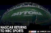 NASCAR RETURNS TO NBC SPORTSnffb.nascar.com/Media/Files/NBC.pdf · nascar coverage a thumbs up” the critical acclaim of returning to nbc sports dale earnhardt jr. brian france jeff