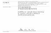 GAO-01-983 Former Presidents: Office and Security Costs and … · 2005-09-14 · GSA is authorized to provide for each former president suitable office space appropriately furnished