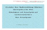 Guide for Submitting Water Samples to DAL for Analysis€¦ · Analytical Laboratories for Analysis – Quick Reference Guide”, summarises sampling and submission procedures. The