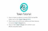 Token Tutorial · This is exactly Hthe address which we need to be saved in the EdpAY (Hdp.ф) token sale area on the “token balance” section. In order to view your address, you