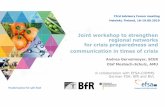 Joint workshop to strengthen regional networks for crisis ... · Joint workshop to strengthen regional networks for crisis preparedness and communication in times of crisis Andrea