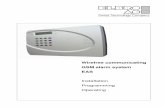GSM alarm system EAS - Elbro€¦ · EAS/Z918/GSM 2 II. Insert GSM SIM CardII. Insert GSM SIM Card EAS/Z918/GSM Control Panel features built-in GSM communication facility to make