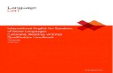 February 2020 Version 03 · 2020-04-11 · 1.1. The International ESOL (Listening, Reading, Writing) qualification handbook The LanguageCert International ESOL qualification handbook
